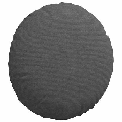 Zitkussens 2 pcs Donkergrijs Ø 60 cm Katoen Stof