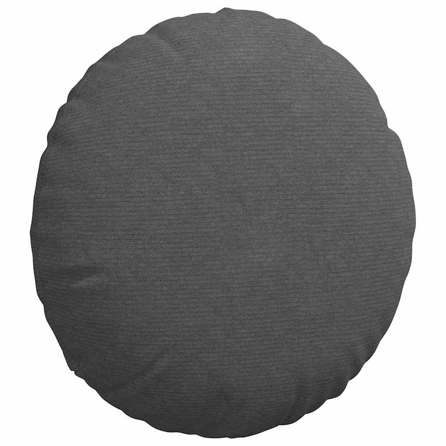 Zitkussens 2 pcs Donkergrijs Ø 60 cm Katoen Stof