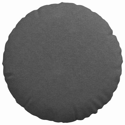 Zitkussens 2 pcs Donkergrijs Ø 60 cm Katoen Stof