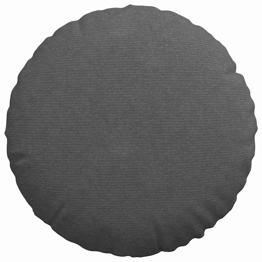 Zitkussens 2 pcs Donkergrijs Ø 60 cm Katoen Stof