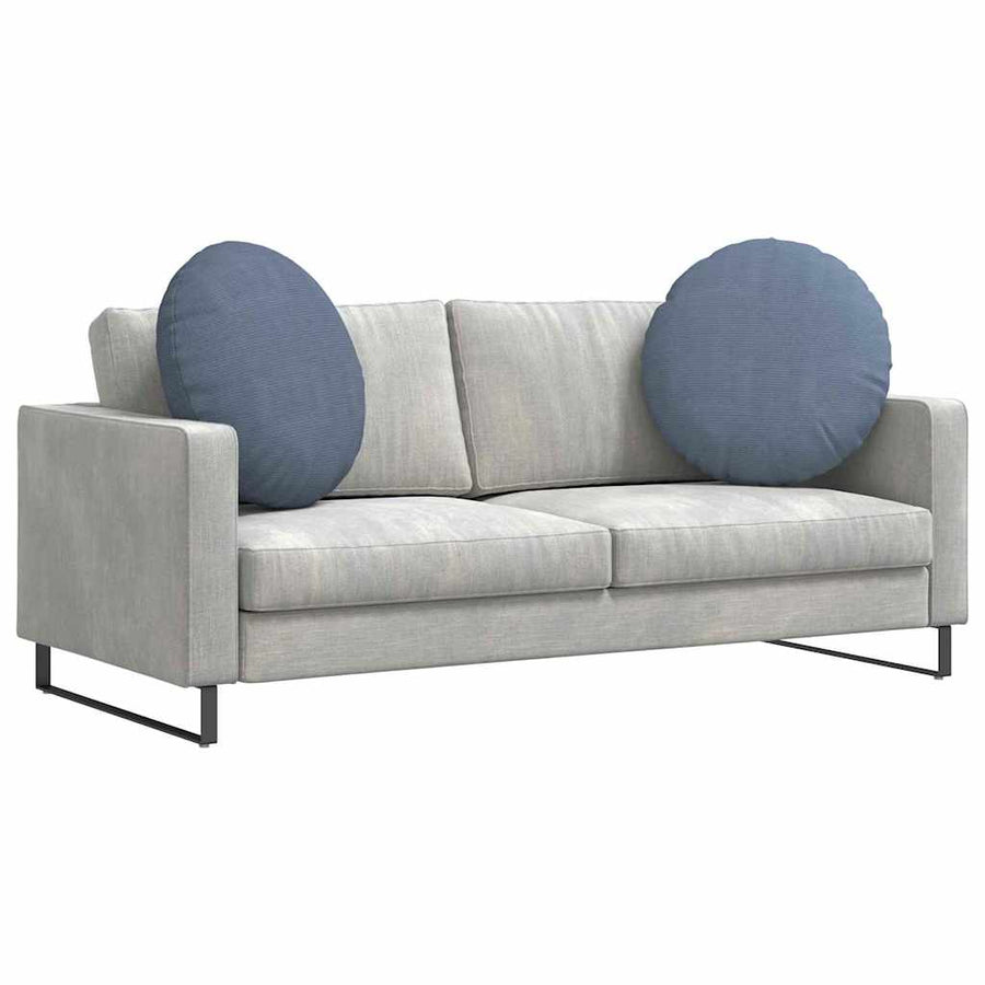 Zitkussens 2 pcs Blauw Ø 60 cm Katoen Stof