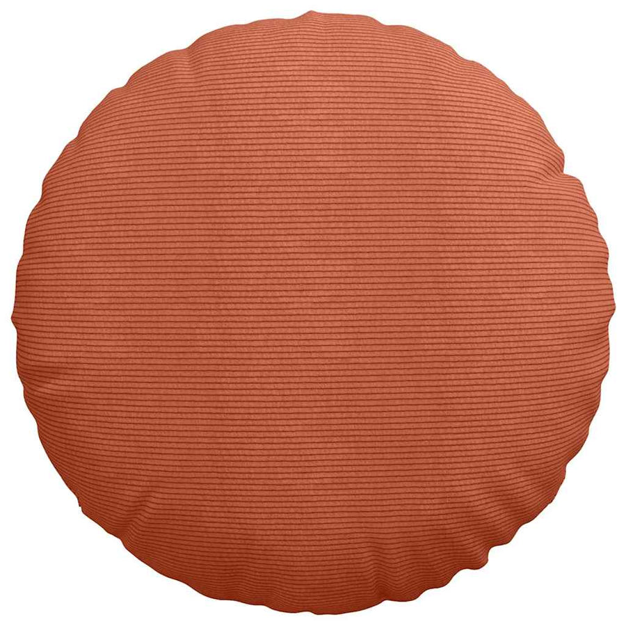 Zitkussens 2 pcs Rood-oranje Ø 60 cm Katoen Stof