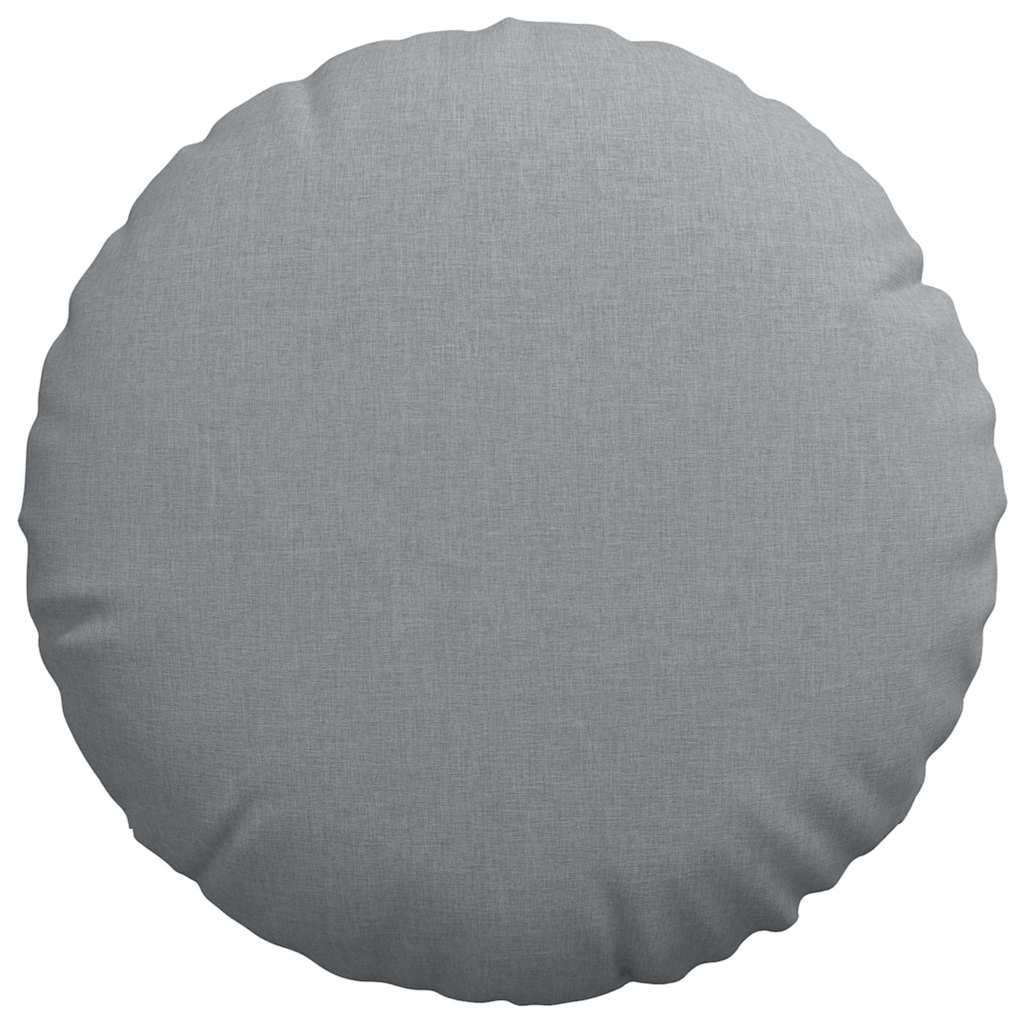 Zitkussens 2 pcs Lichtgrijs Ø80 x 29 cm Stof