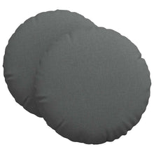 Zitkussens 2 pcs Donkergrijs Ø80 x 29 cm Stof