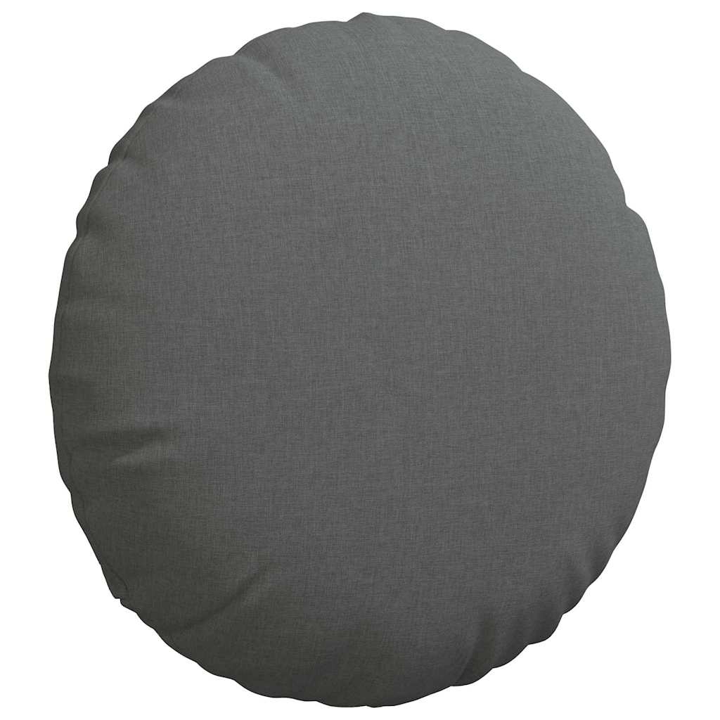 Zitkussens 2 pcs Donkergrijs Ø80 x 29 cm Stof