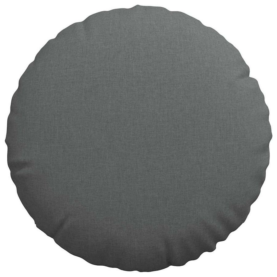 Zitkussens 2 pcs Donkergrijs Ø80 x 29 cm Stof