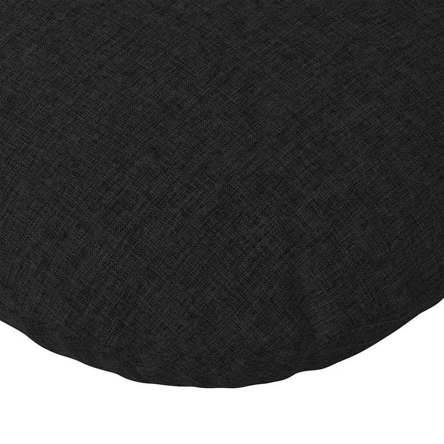Zitkussens 2 pcs Zwart Ø80 x 29 cm Stof