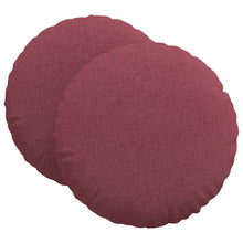 Zitkussens 2 pcs Wijnrood Ø80 x 29 cm Stof