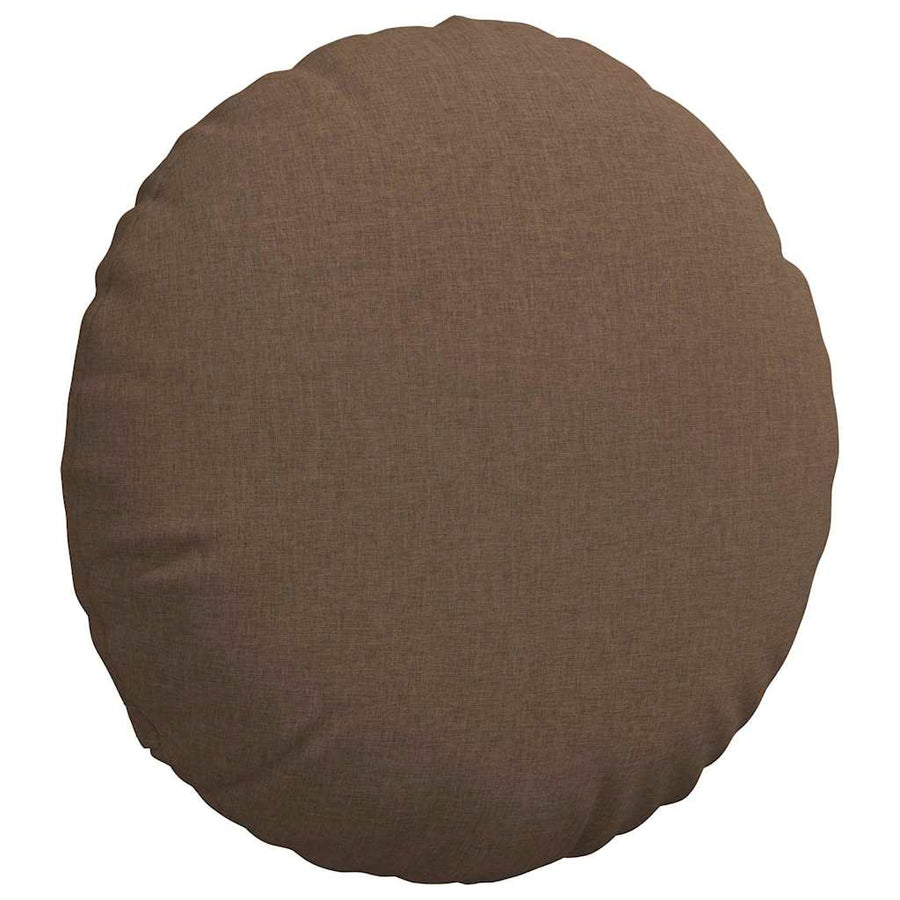 Zitkussens 2 pcs Bruin Ø80 x 29 cm Stof