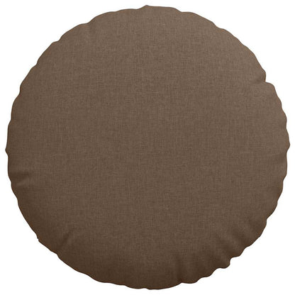 Zitkussens 2 pcs Bruin Ø80 x 29 cm Stof