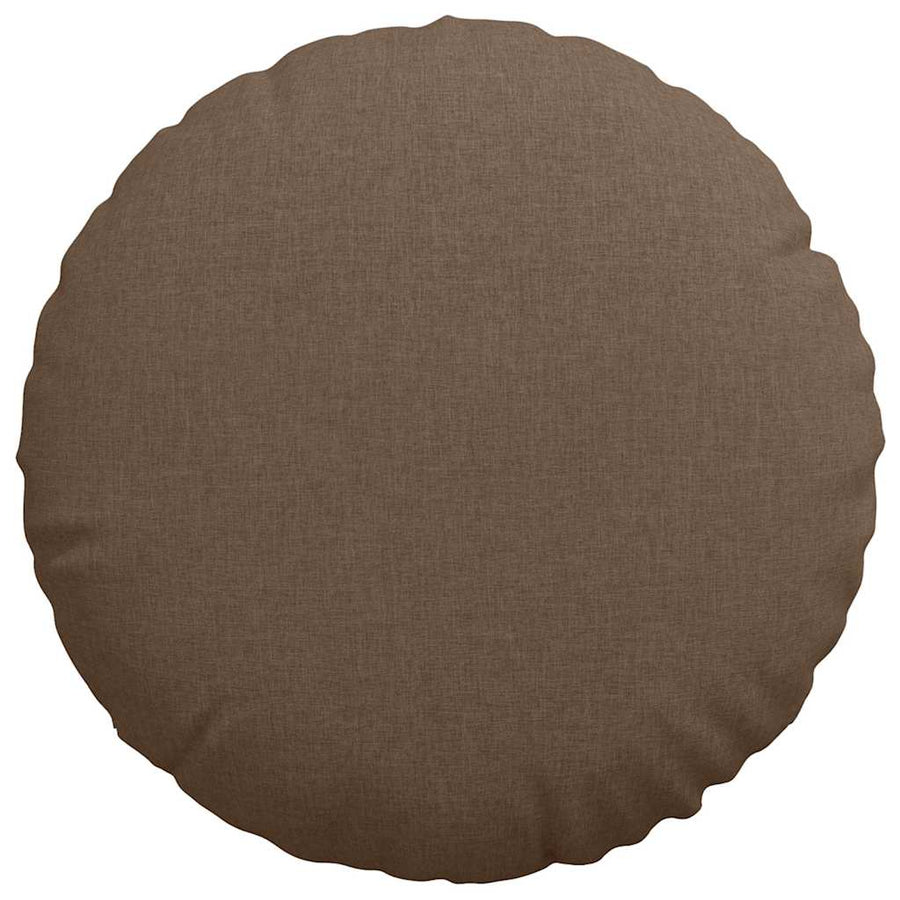 Zitkussens 2 pcs Bruin Ø80 x 29 cm Stof