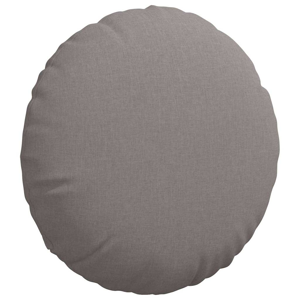Zitkussens 2 pcs Taupe Ø80 x 29 cm Stof