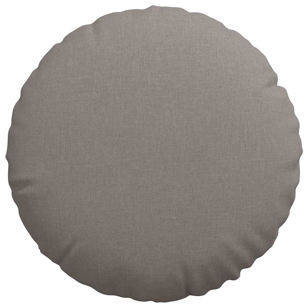 Zitkussens 2 pcs Taupe Ø80 x 29 cm Stof