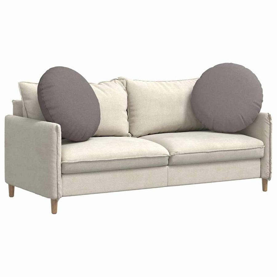 Zitkussens 2 pcs Taupe Ø80 x 29 cm Stof