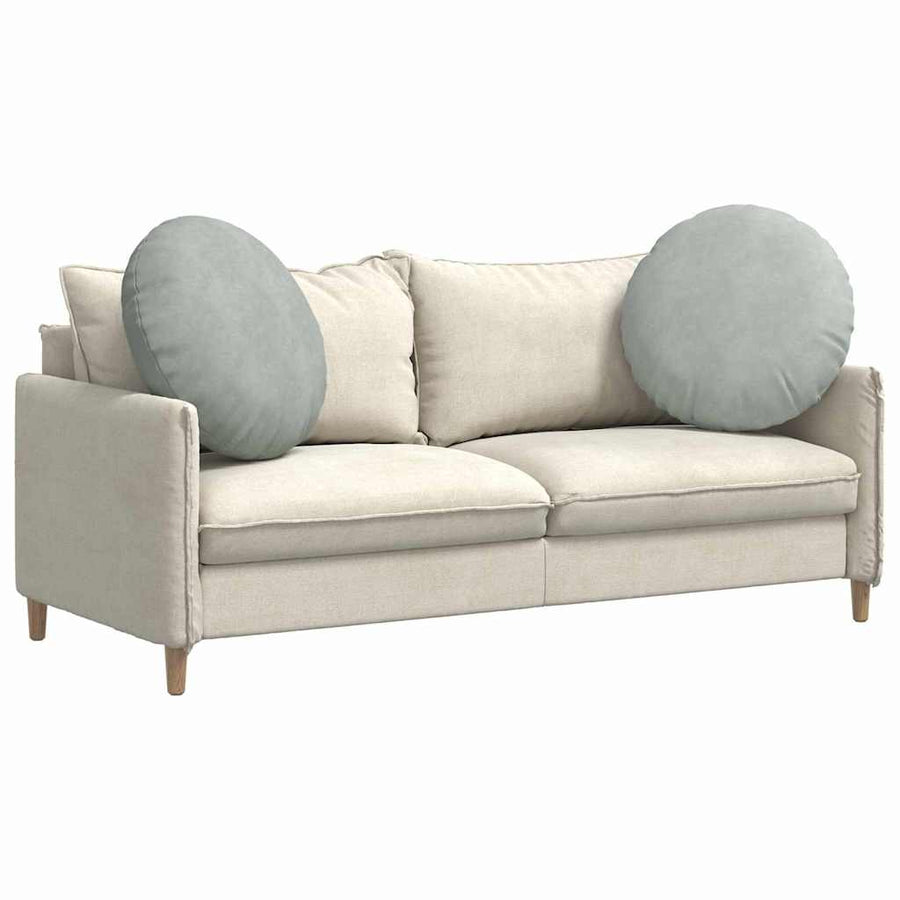 Zitkussens 2 pcs Lichtgrijs Ø 40 x 13 cm Fluweel