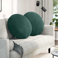 Zitkussens 2 pcs Donkergroen Ø 80 x 29 cm Fluweel