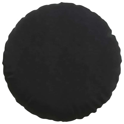 Zitkussens 2 pcs Zwart Ø80 x 29 cm Fluweel