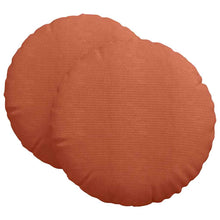 Zitkussens 2 pcs Rood-oranje Ø 80 cm Katoen Stof