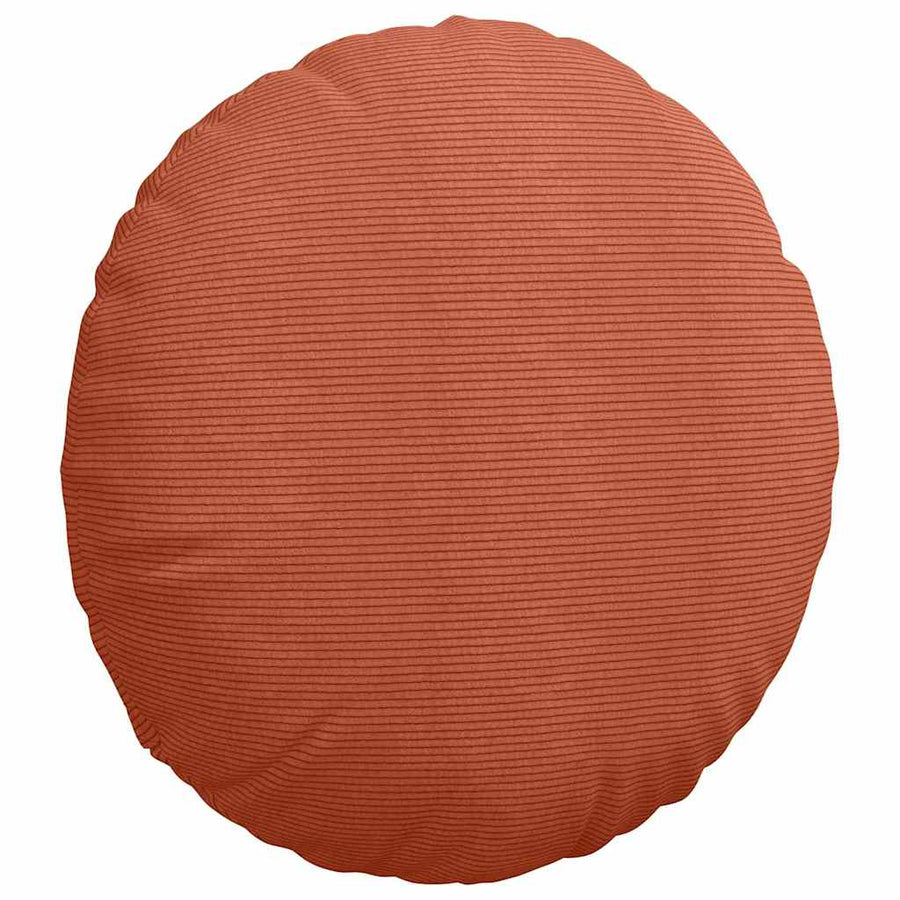 Zitkussens 2 pcs Rood-oranje Ø 80 cm Katoen Stof
