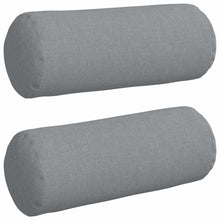 Bolster Kussens 2 pcs Lichtgrijs Ø 15 x 40 cm Stof