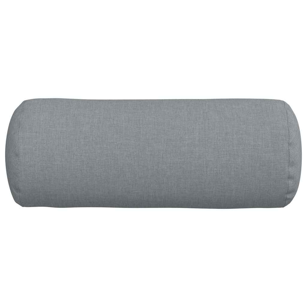 Bolster Kussens 2 pcs Lichtgrijs Ø 15 x 40 cm Stof
