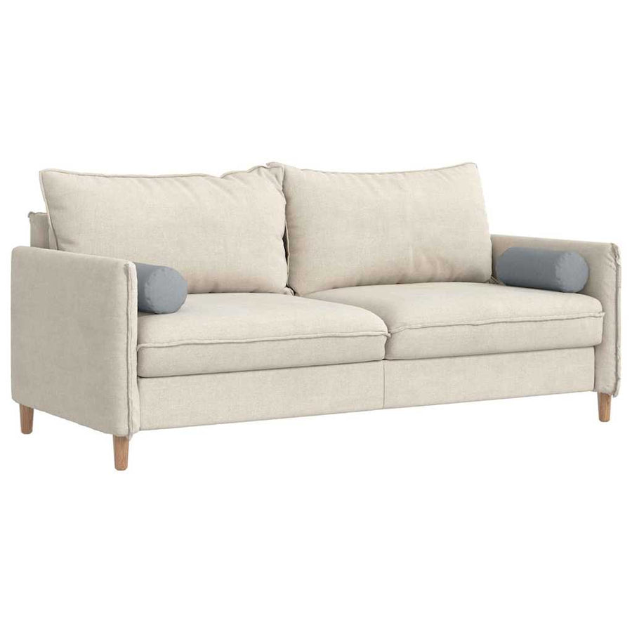 Bolster Kussens 2 pcs Lichtgrijs Ø 15 x 40 cm Stof