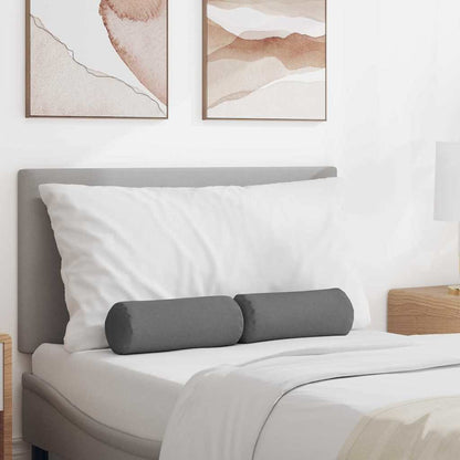 Bolster Kussens 2 pcs Donkergrijs Ø 15 x 40 cm Stof