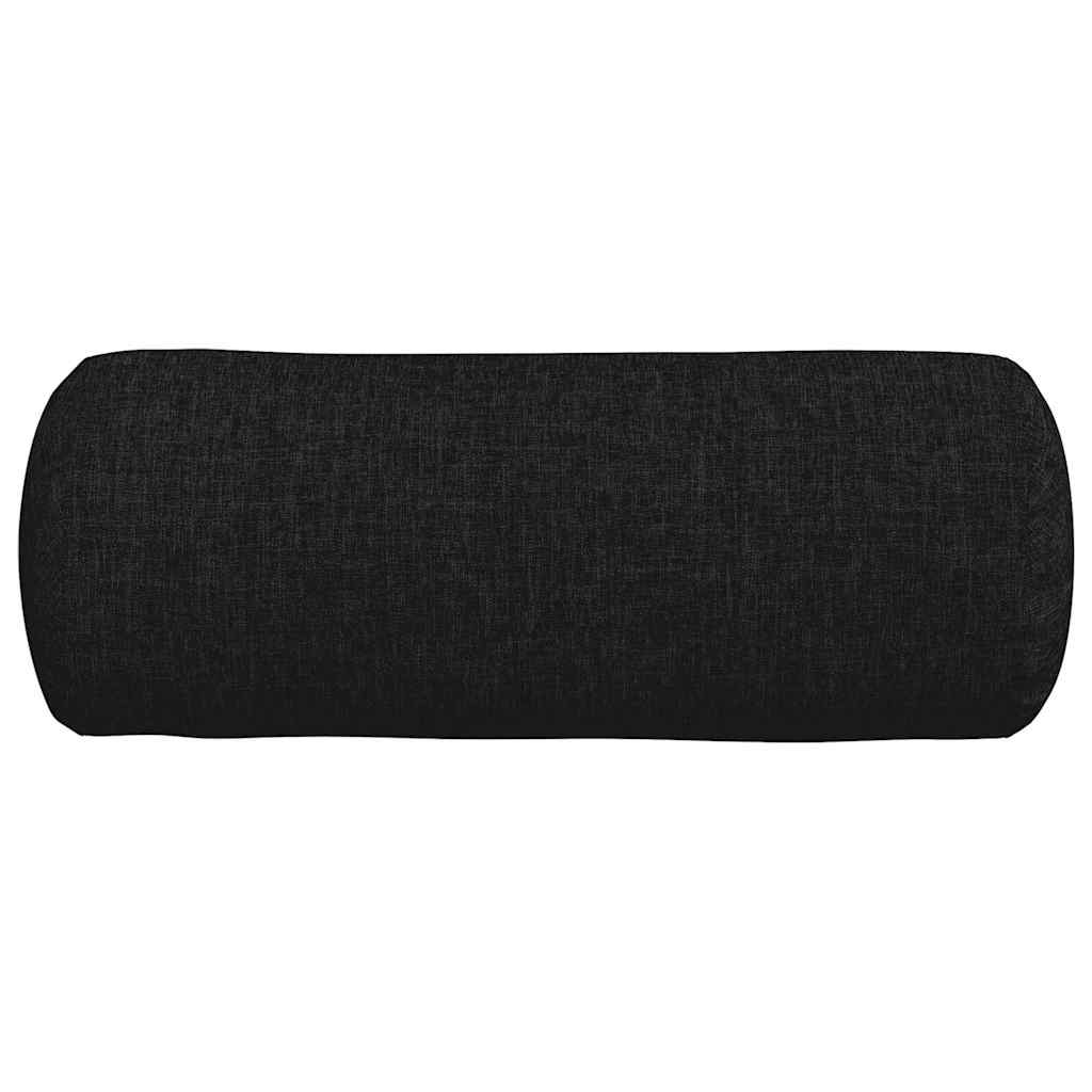 Bolster Kussens 2 pcs Zwart Ø 15 x 40 cm Stof