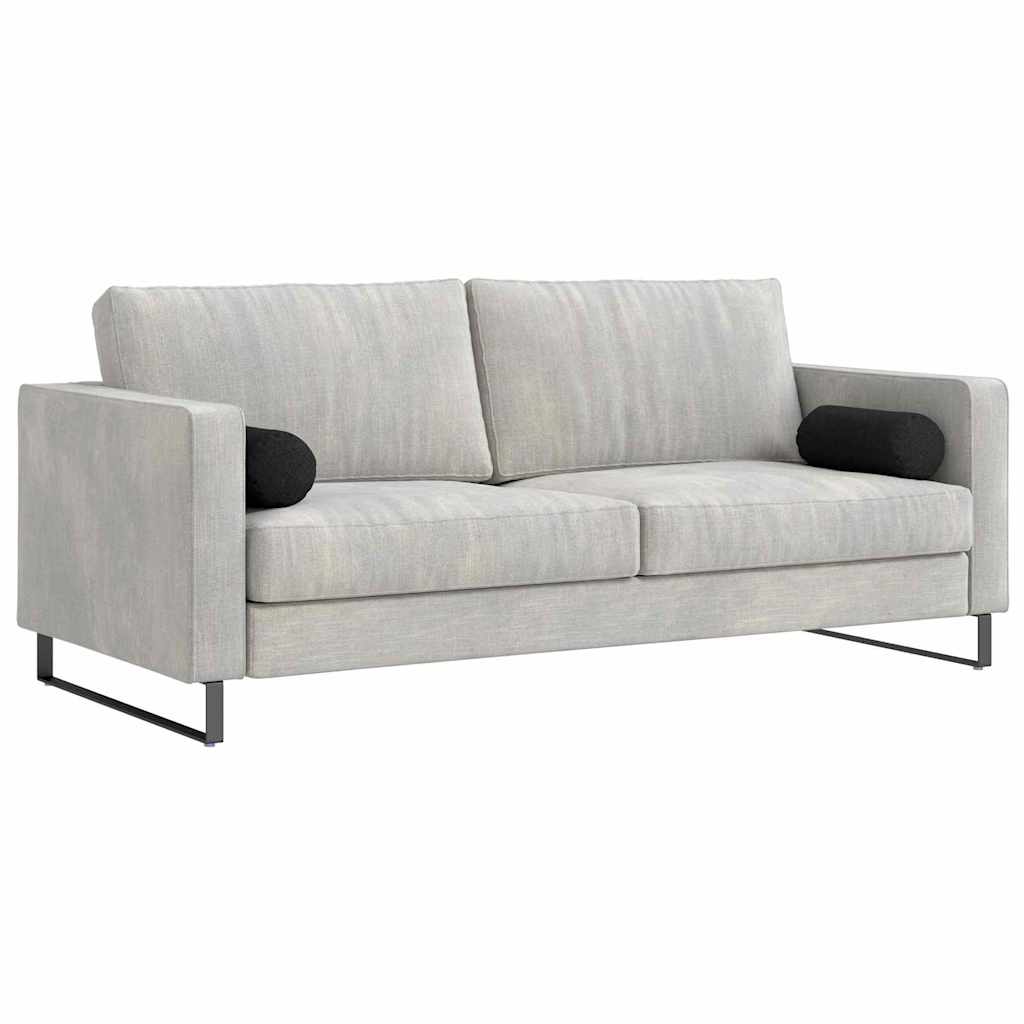 Bolster Kussens 2 pcs Zwart Ø 15 x 40 cm Stof