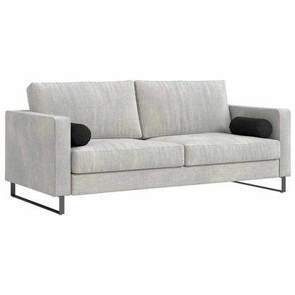 Bolster Kussens 2 pcs Zwart Ø 15 x 40 cm Stof