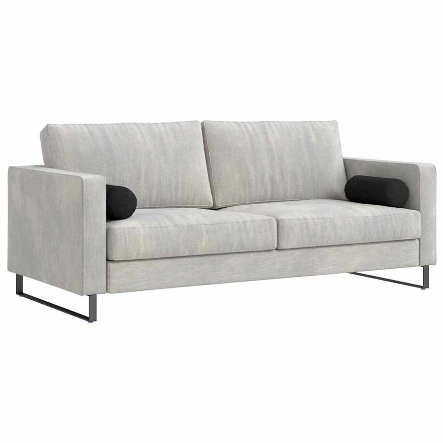 Bolster Kussens 2 pcs Zwart Ø 15 x 40 cm Stof