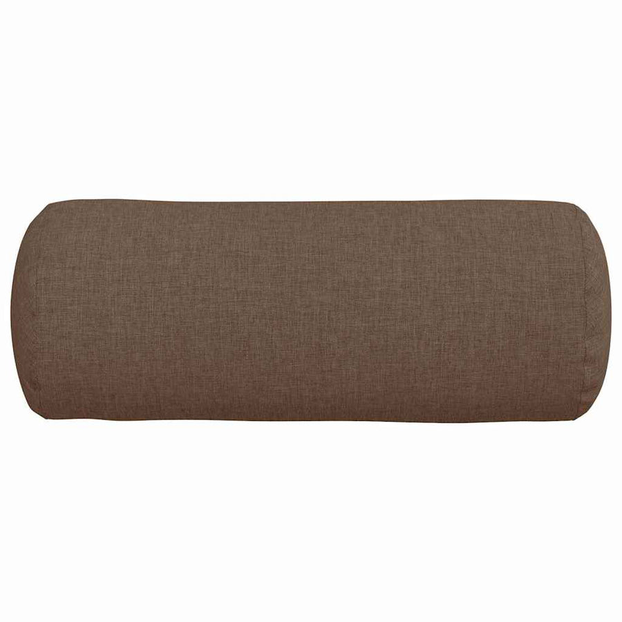 Bolster Kussens 2 pcs Bruin Ø 15 x 40 cm Stof