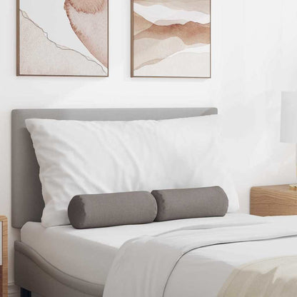 Bolster Kussens 2 pcs Taupe Ø 15 x 40 cm Stof