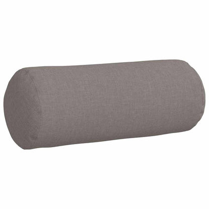 Bolster Kussens 2 pcs Taupe Ø 15 x 40 cm Stof