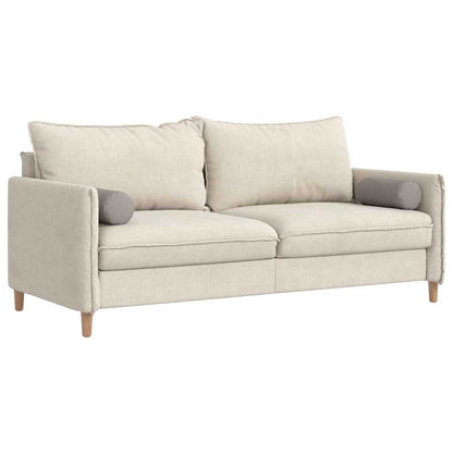 Bolster Kussens 2 pcs Taupe Ø 15 x 40 cm Stof