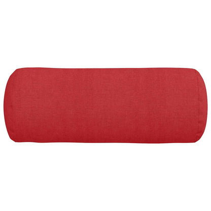Bolster Kussens 2 pcs Rood Ø 15 x 40 cm Stof