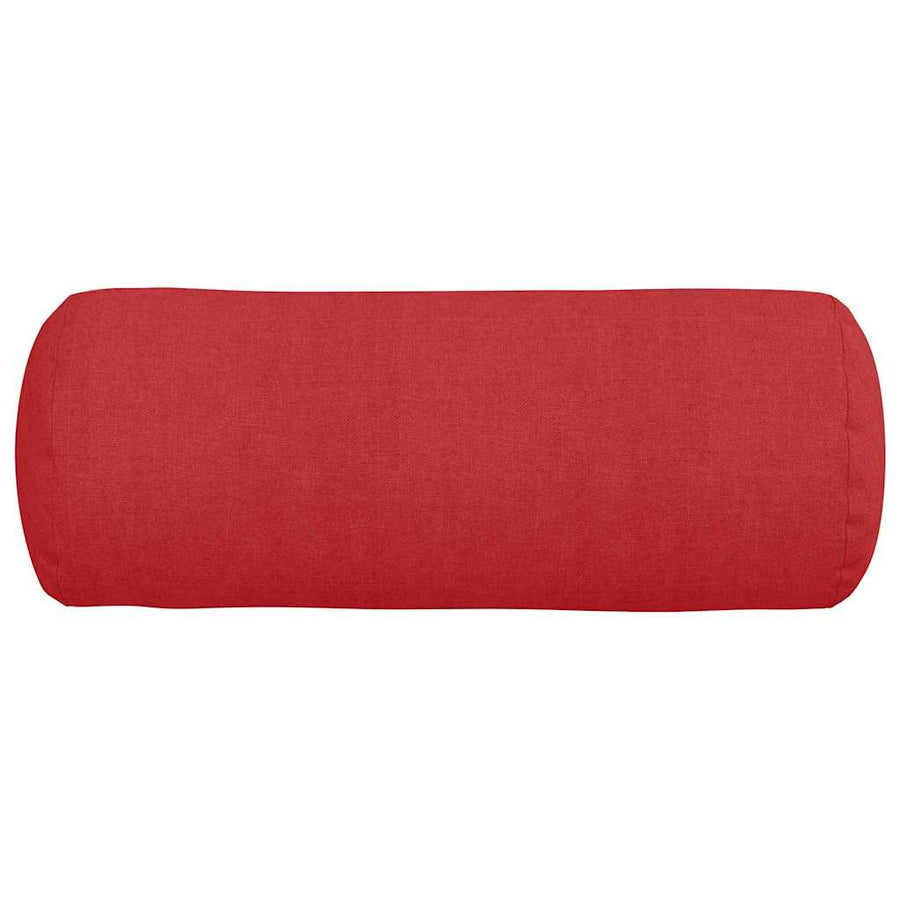 Bolster Kussens 2 pcs Rood Ø 15 x 40 cm Stof