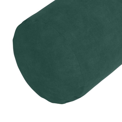 Bolster Kussens 2 pcs Donkergroen Ø 15 x 40 cm Katoen Stof