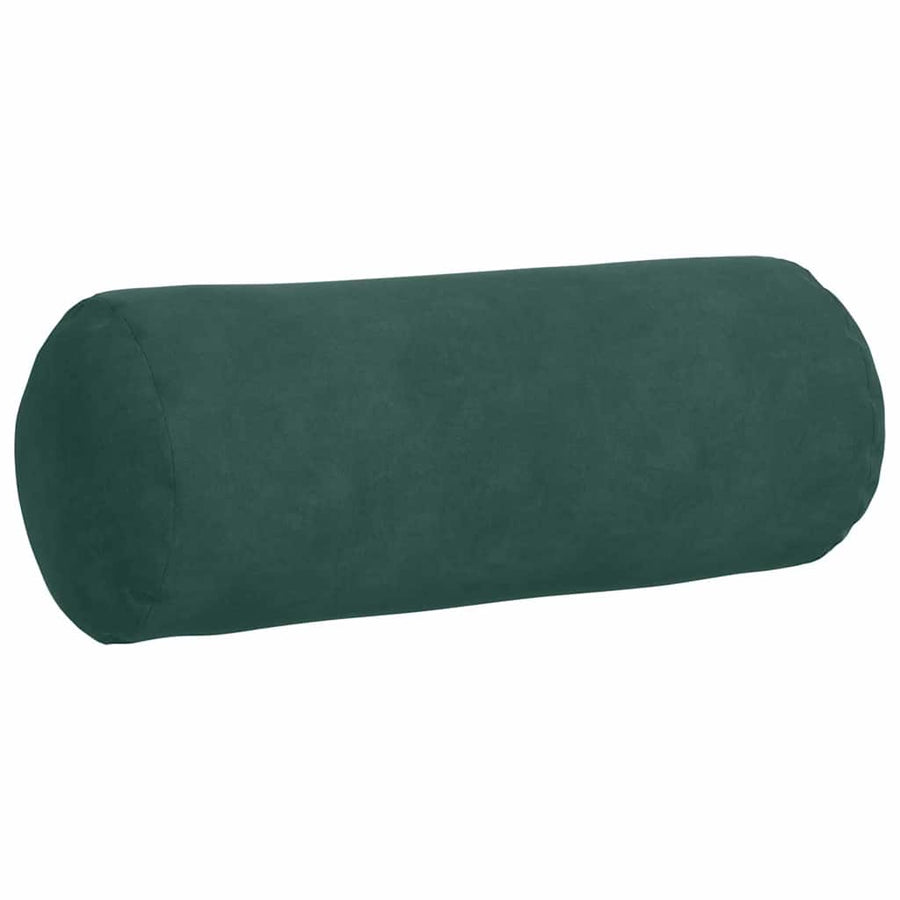 Bolster Kussens 2 pcs Donkergroen Ø 15 x 40 cm Katoen Stof