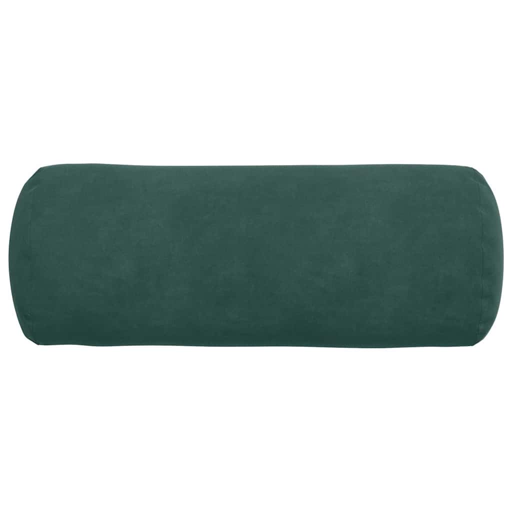 Bolster Kussens 2 pcs Donkergroen Ø 15 x 40 cm Katoen Stof