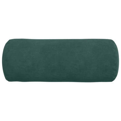 Bolster Kussens 2 pcs Donkergroen Ø 15 x 40 cm Katoen Stof
