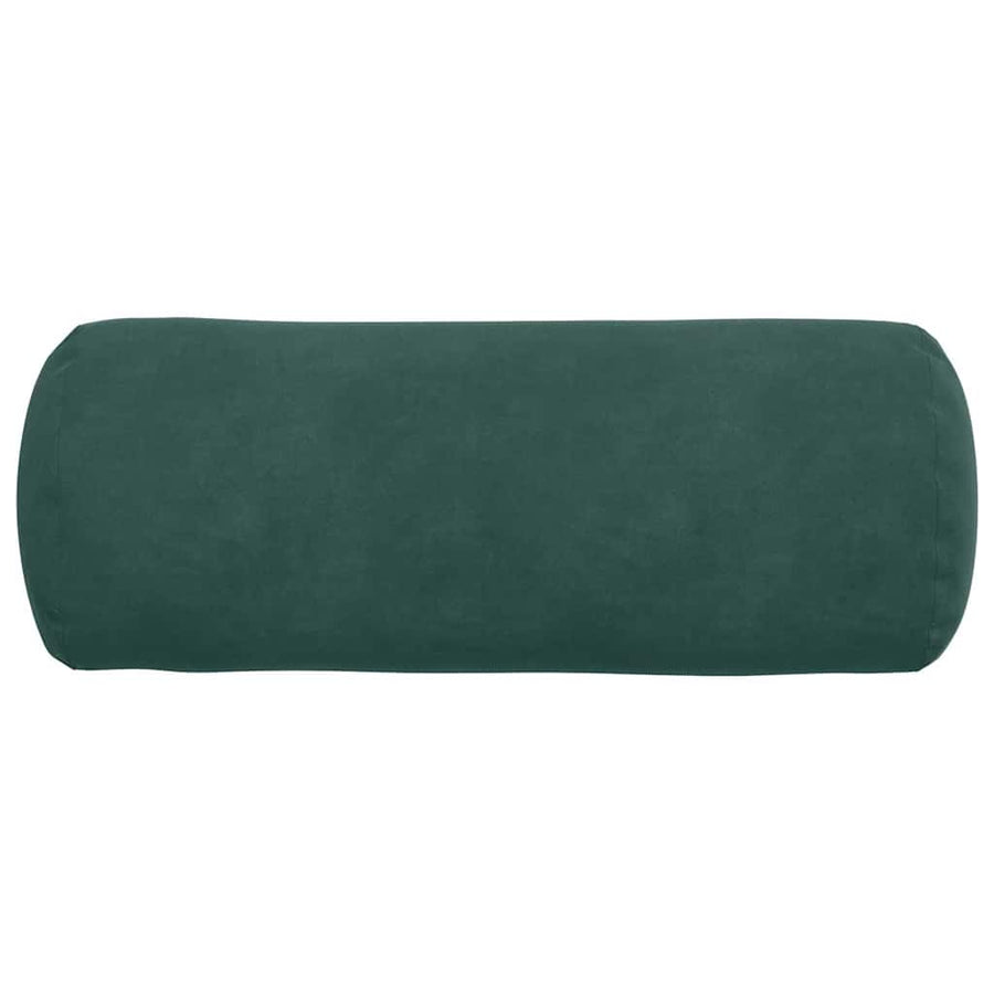 Bolster Kussens 2 pcs Donkergroen Ø 15 x 40 cm Katoen Stof