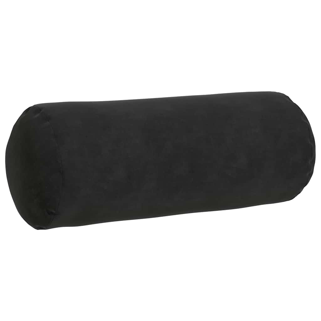 Bolster Kussens 2 pcs Zwart Ø 15 x 40 cm Katoen Stof
