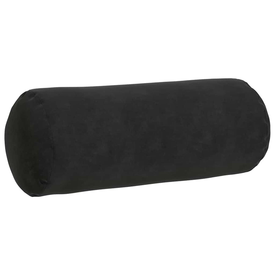 Bolster Kussens 2 pcs Zwart Ø 15 x 40 cm Katoen Stof