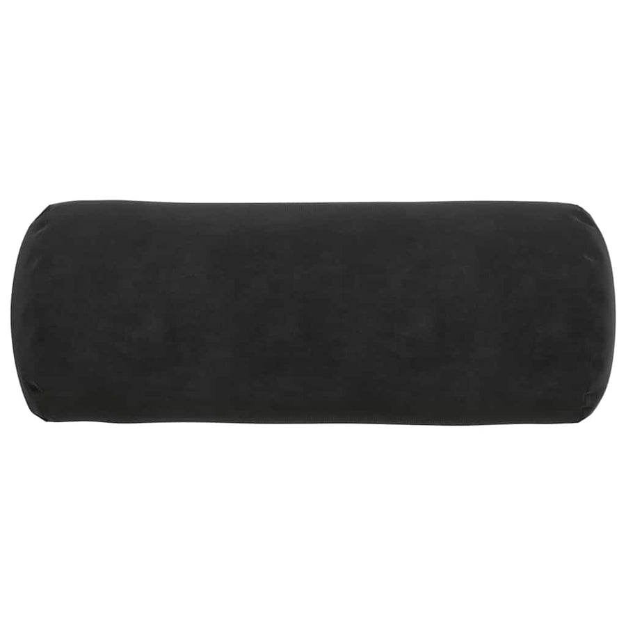 Bolster Kussens 2 pcs Zwart Ø 15 x 40 cm Katoen Stof