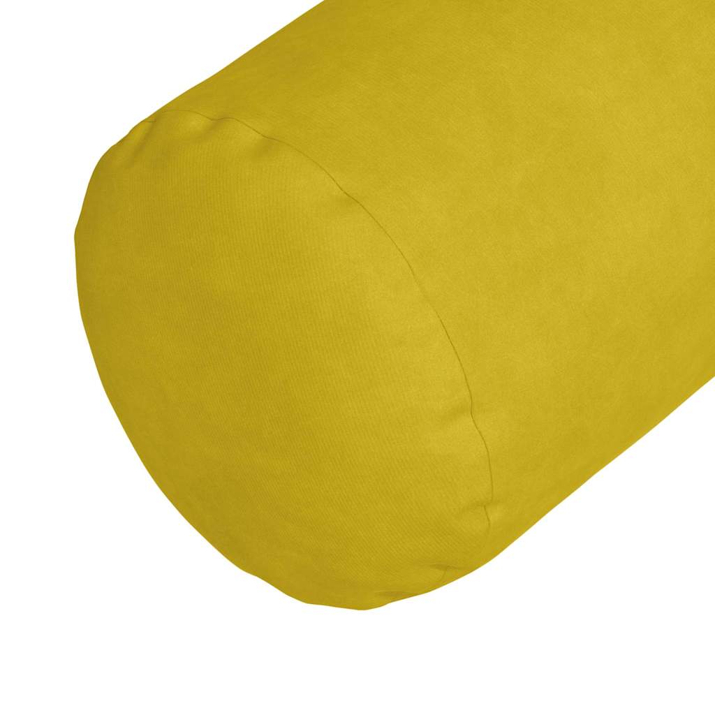 Bolster Kussens 2 pcs Geel Ø 15 x 40 cm Katoen Stof