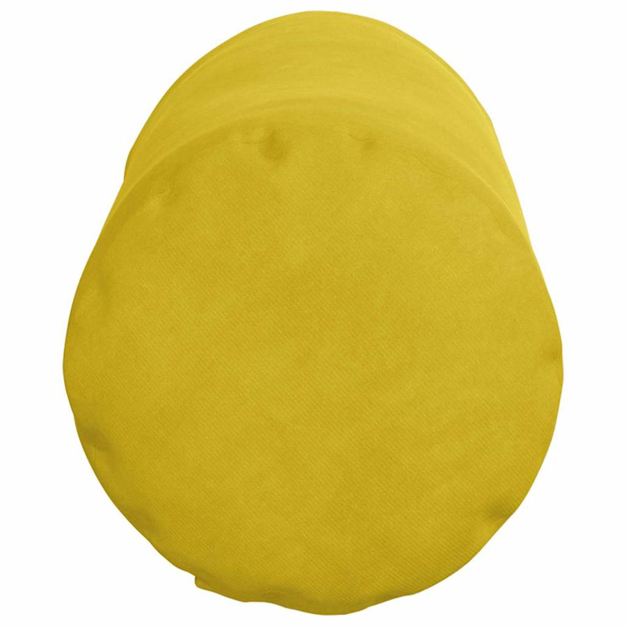 Bolster Kussens 2 pcs Geel Ø 15 x 40 cm Katoen Stof