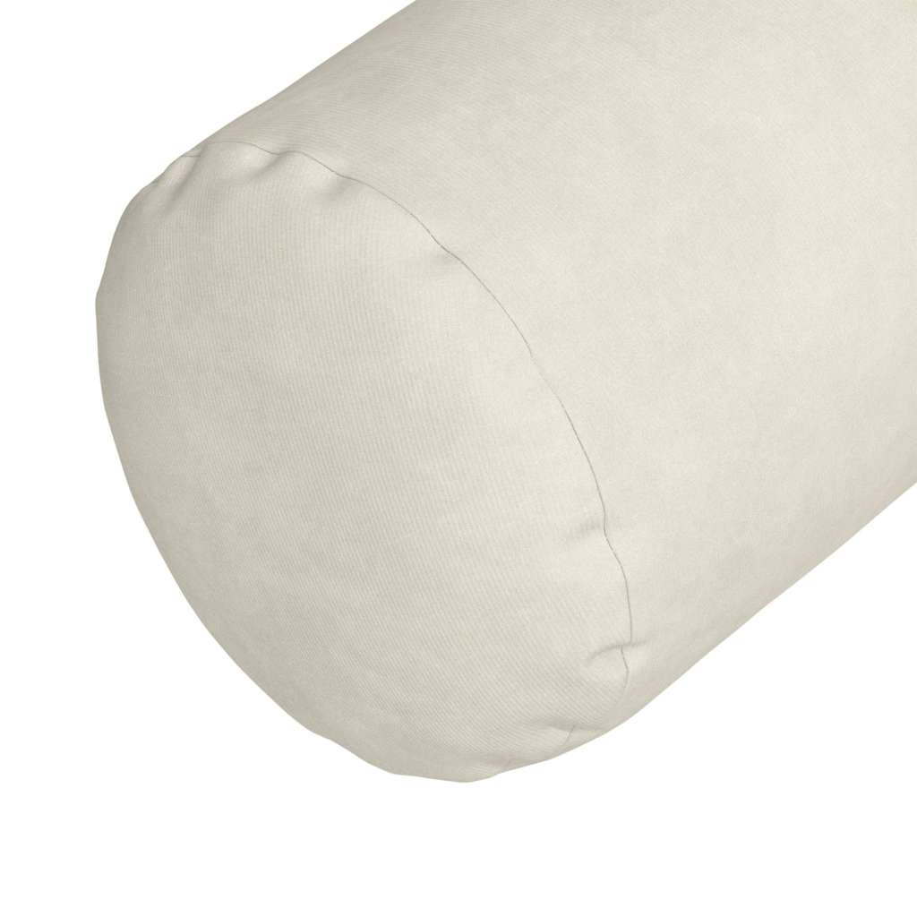 Bolster Kussens 2 pcs Crème Ø 15 x 40 cm Katoen Stof