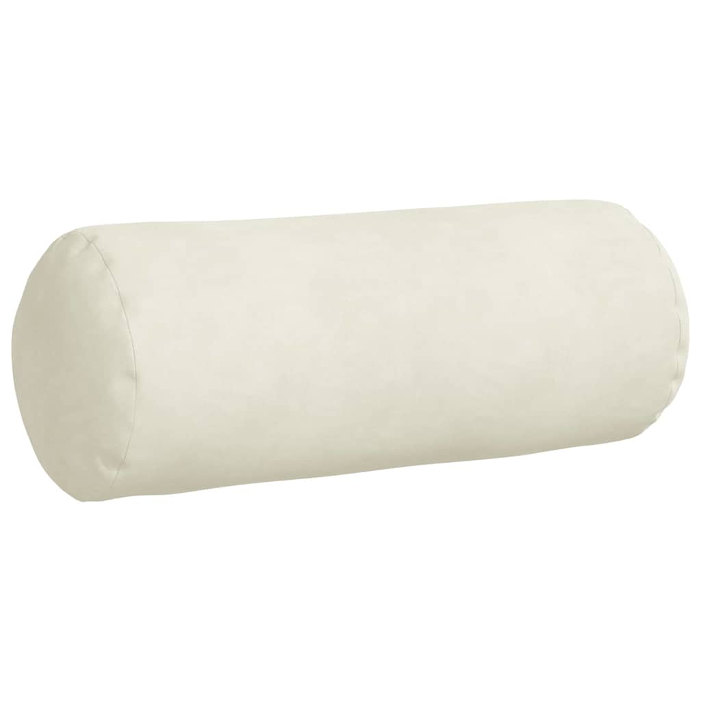 Bolster Kussens 2 pcs Crème Ø 15 x 40 cm Katoen Stof