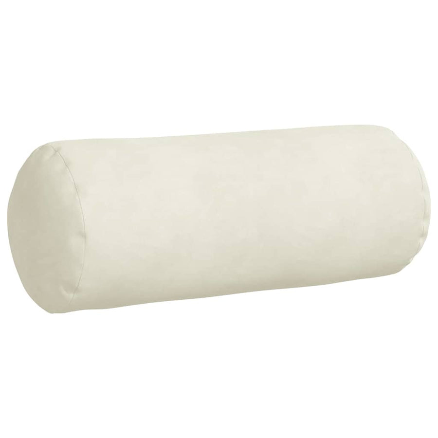Bolster Kussens 2 pcs Crème Ø 15 x 40 cm Katoen Stof